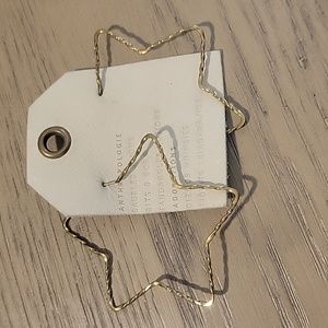 Large Gold Star Hoop earrings